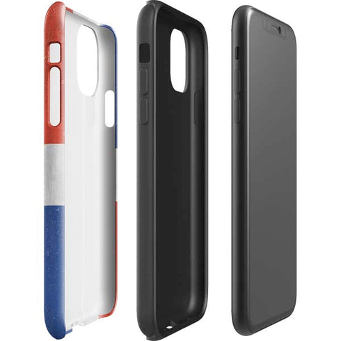 Dominican Republic Flag Distressed iPhone 11 Impact Case